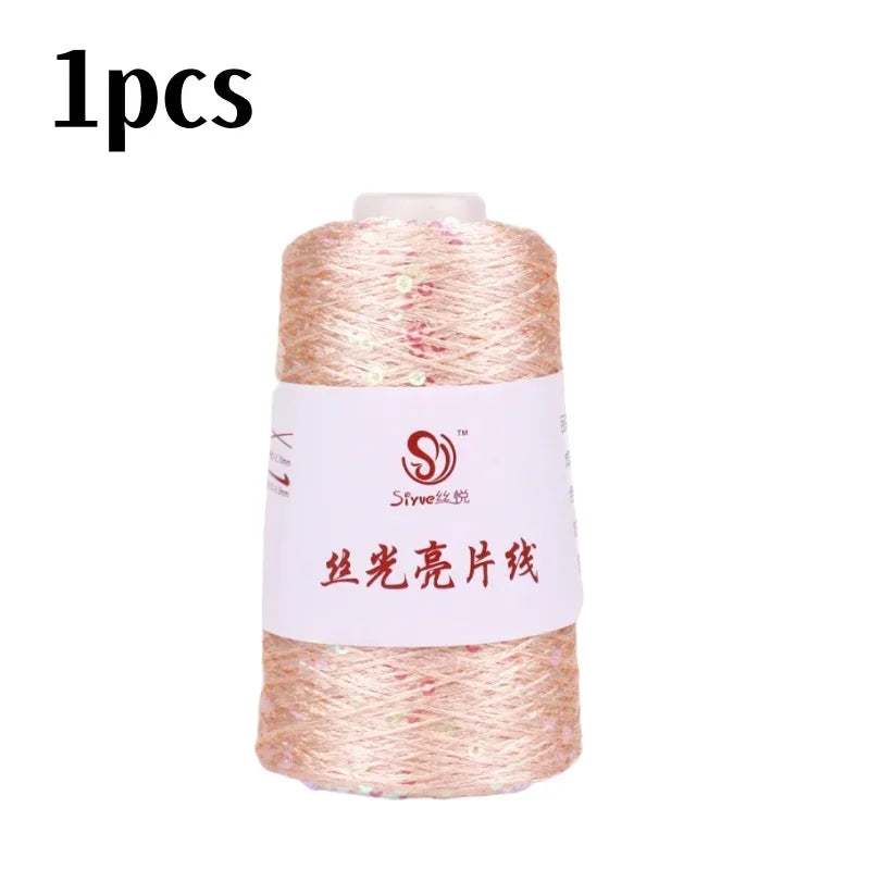 150 Colour 700M 100g special Sequin yarn DIY garment accessories Rag doll Knitting yarn