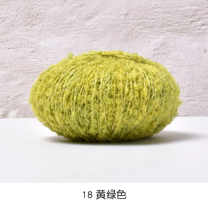 50g/roll Velvet Yarn Soft Cotton Knitting Crochet Dyed Yarn DIY Hand-woven Wool Crochet Sweater Hat Dolls 200M