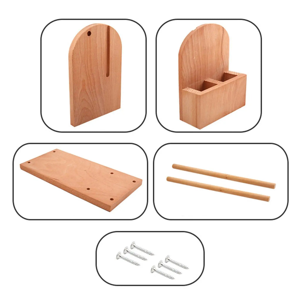 Wooden Yarn Holder Yarn Rack Organizer Yarn Dispenser for Crocheting and Knitting