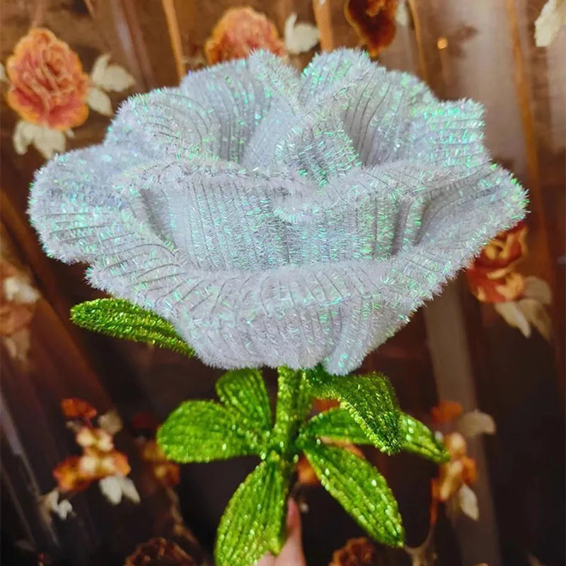 100pcs Chenille Stems Toys DIY Strips Twist Bar Anvil Wire Craft Pipe Creative Hobby Children Plush Stick Chenille Sticks