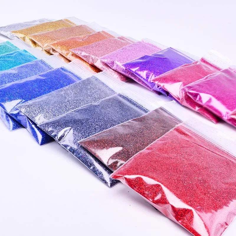 10g/Bag Holographic Fine Glitter Powder For Epoxy Filling Laser Glitter Gold Silver Fine Powder DIY Resin Mold Filling Crafts