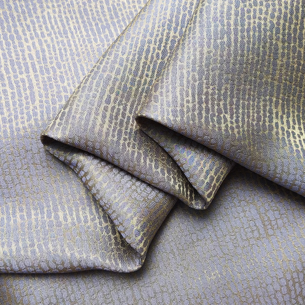 45'' Wide By Meter Heavy Silk Crepe Fabric Geometric Silk Viscose Material Wedding Evening Gown