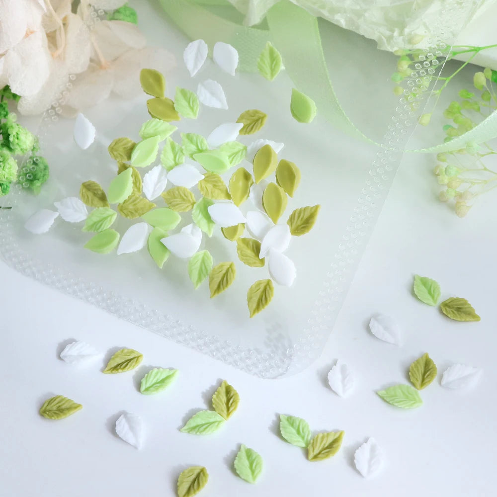 10g Pink Flowers Polymer Clay Slices Epoxy Resin Filling Mixed Cherry Blossom Leaf Slime Flake Spring DIY Pendant Crafts Making