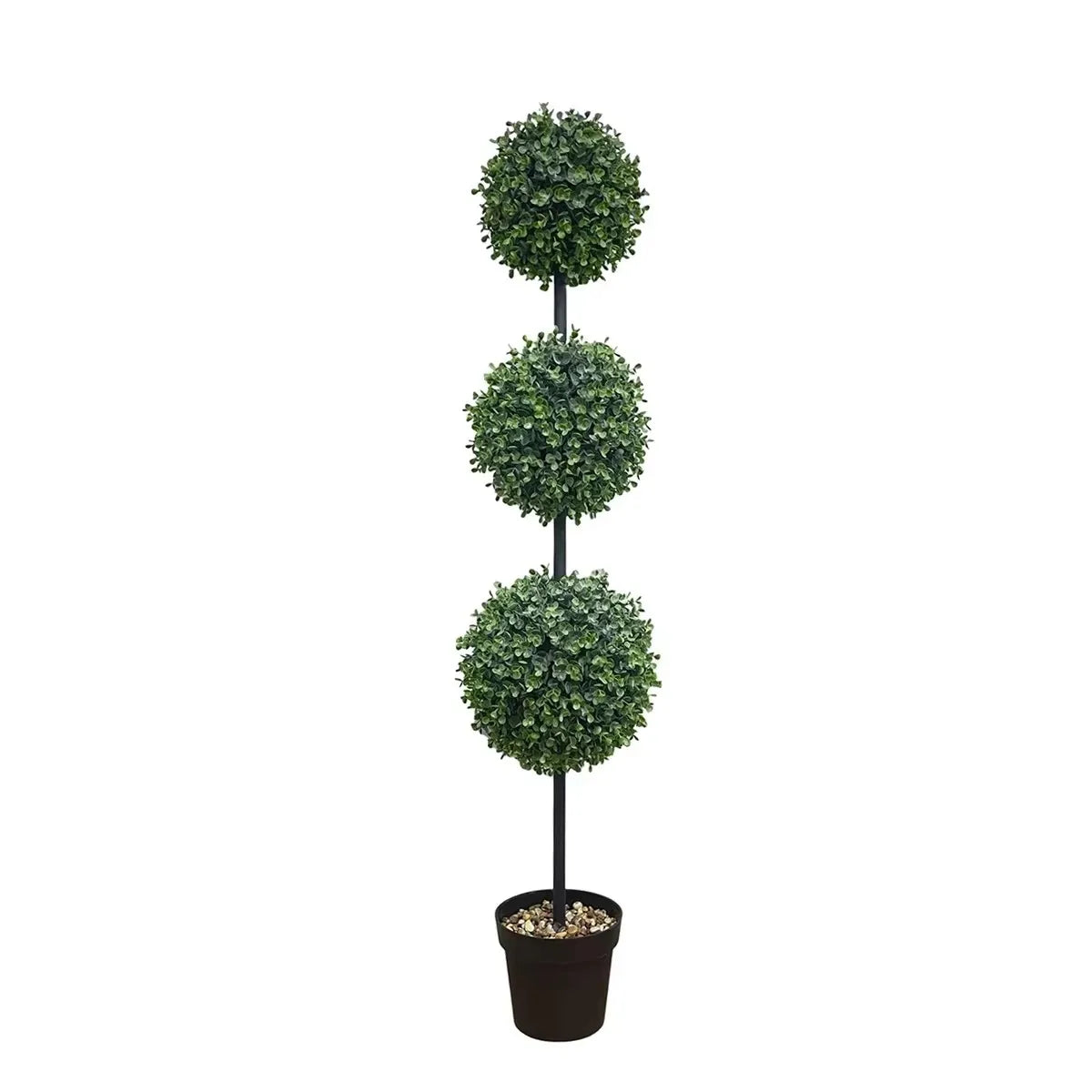 HXGYZP Artificial Plant Pepper Leaf Ball Large Potted Plant Three Balls With Flowerpot Home Decor Office Garden Outdoor Porch