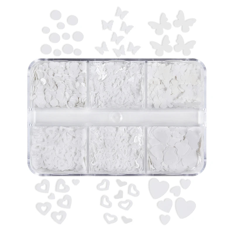 Plum Flower Glitter Epoxy Resin Filling Hollow Out Flowers Resin Sequins For Card Making Macaroon Flakes Scrapbooking DIY Crafts