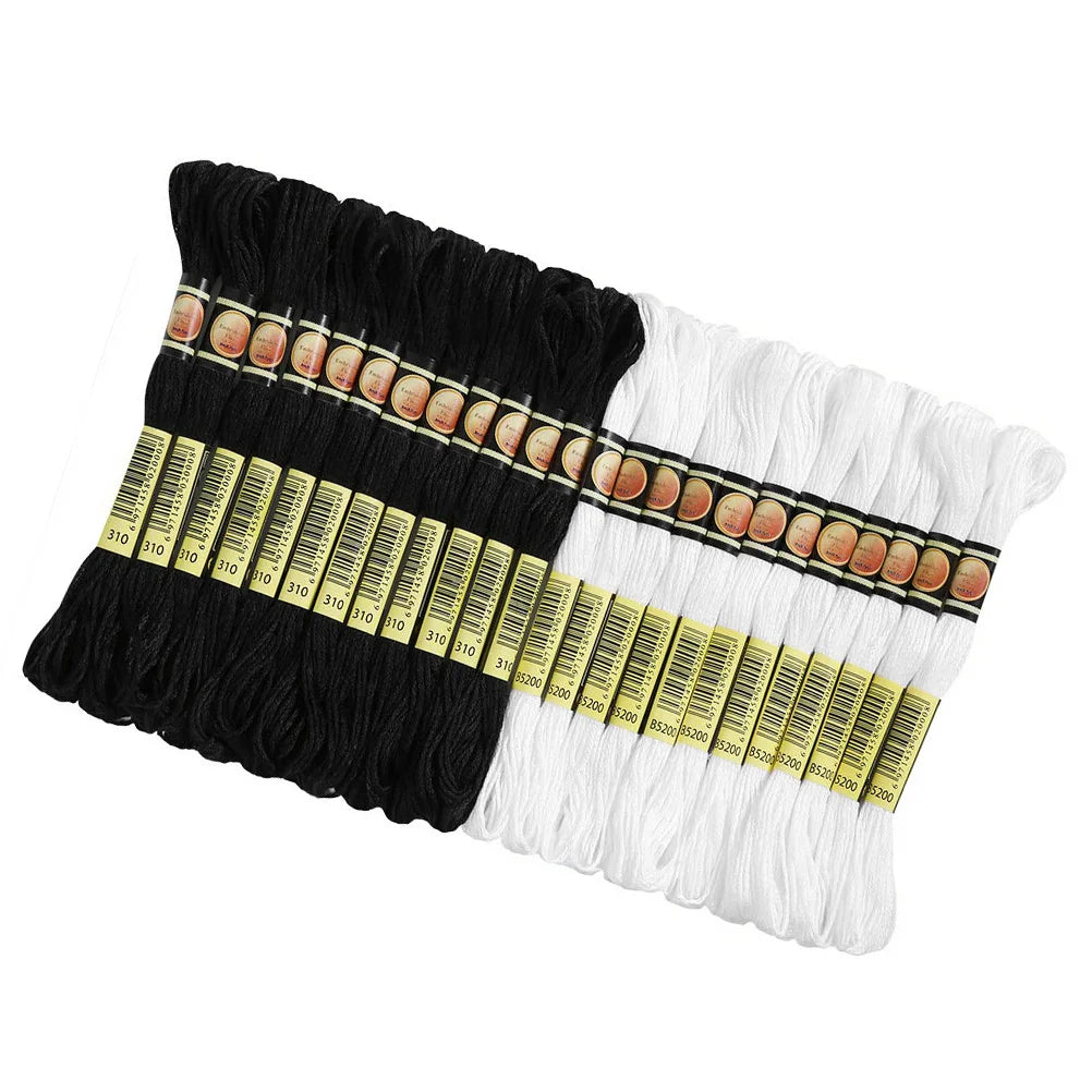 24Pcs Embroidery Thread Perfect for Embroidery Sewing Craft Quilting Cross Stitch Daily Use Portable Sewing Supply Cuttable