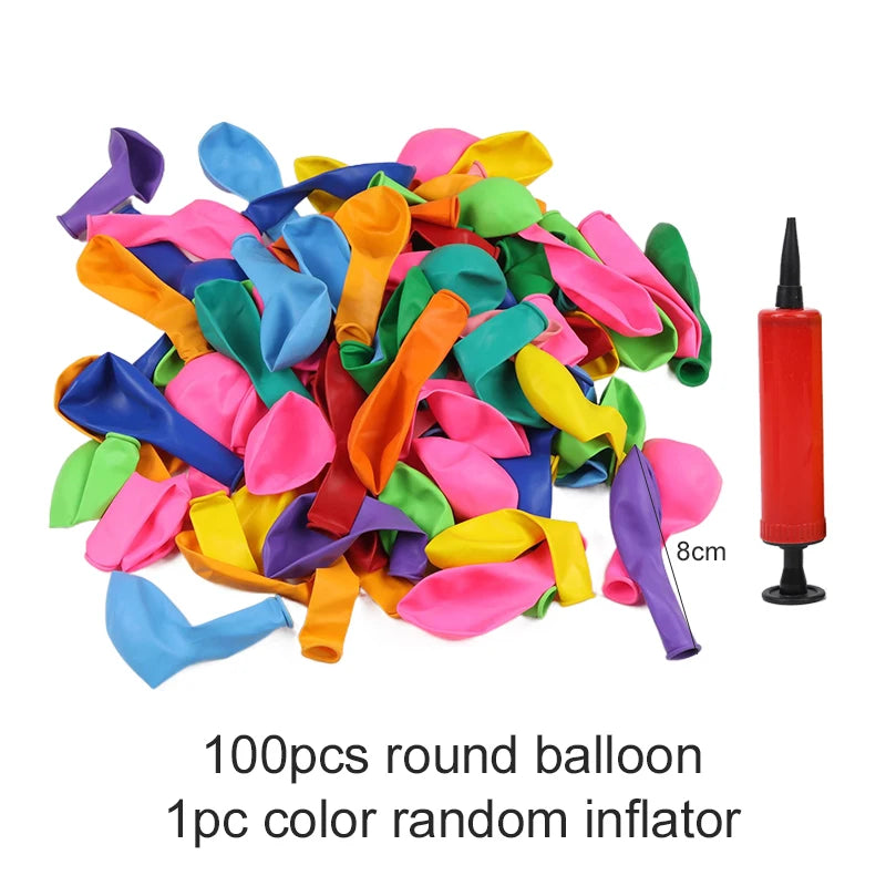 50/100pcs Balloons Latex Spiral / Long / Round Balloon Colored Festival Party Decorations Supplies DIY Birthday Wedding TMZ