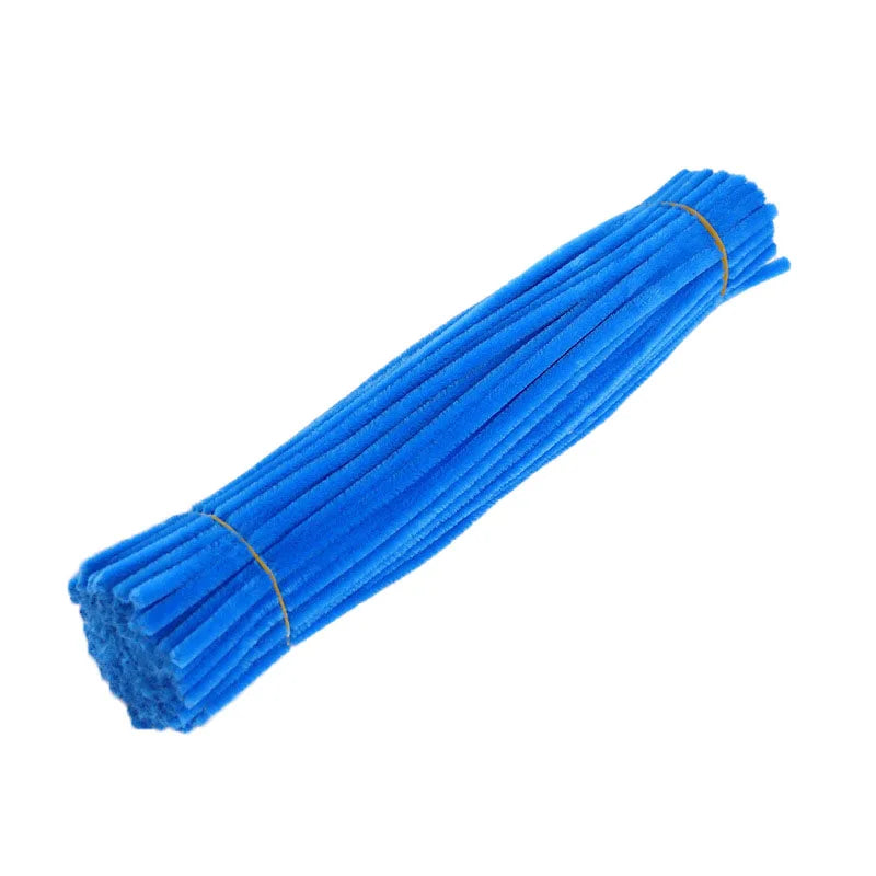 100pcs 30cm Chenille Stems Stick Cleaners Kids Educational Toys Handmade Colorful Chenille Stems Pipe for DIY Craft Supplies