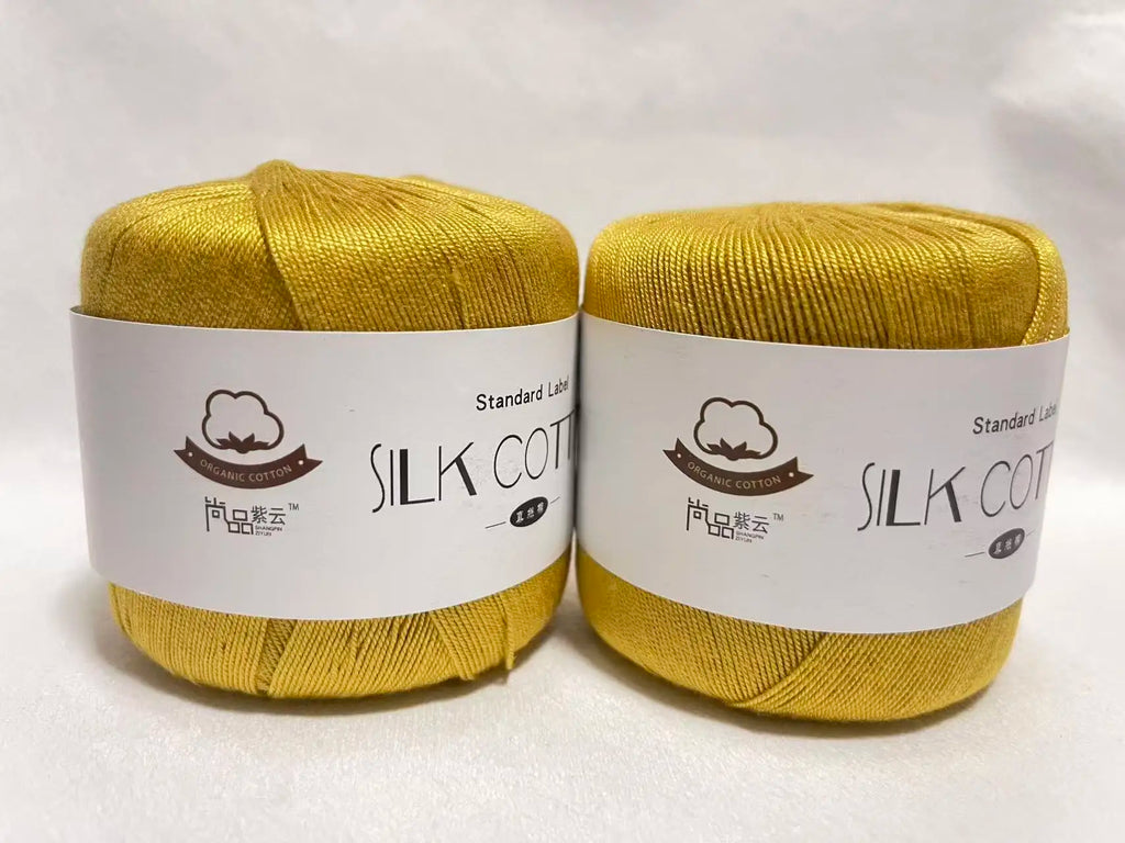 New 2Pcs Christmas Silk Lace Cotton Milk Crochet Yarn Baby Hand-Knitted Warm Soft Knitting Thread for Hand Knitting