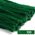 100pcs 30cm Chenille Stems Stick Cleaners Kids Educational Toys Handmade Colorful Chenille Stems Pipe for DIY Craft Supplies