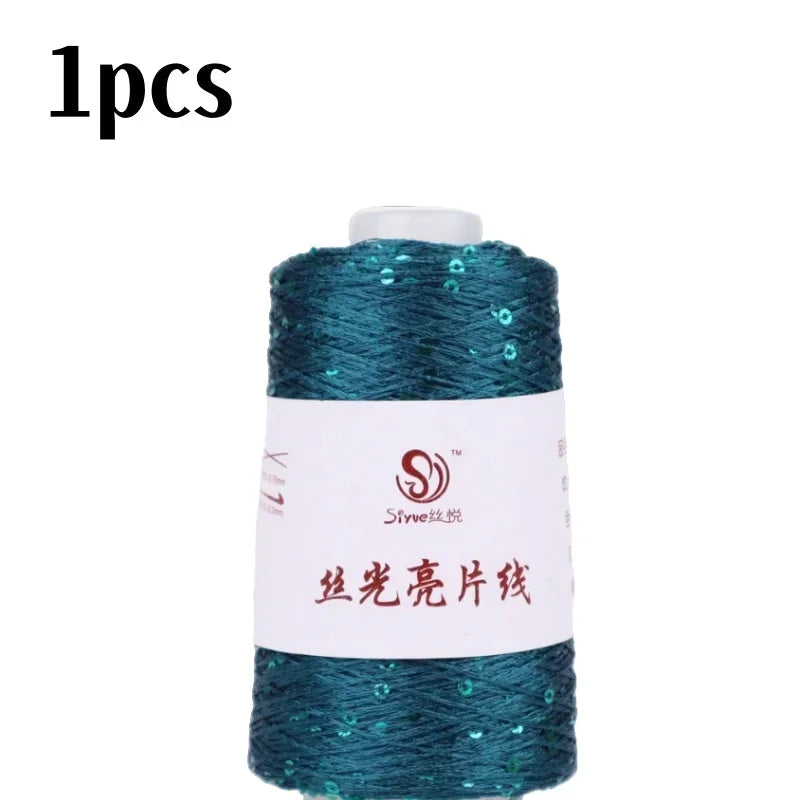 150 Colour 700M 100g special Sequin yarn DIY garment accessories Rag doll Knitting yarn