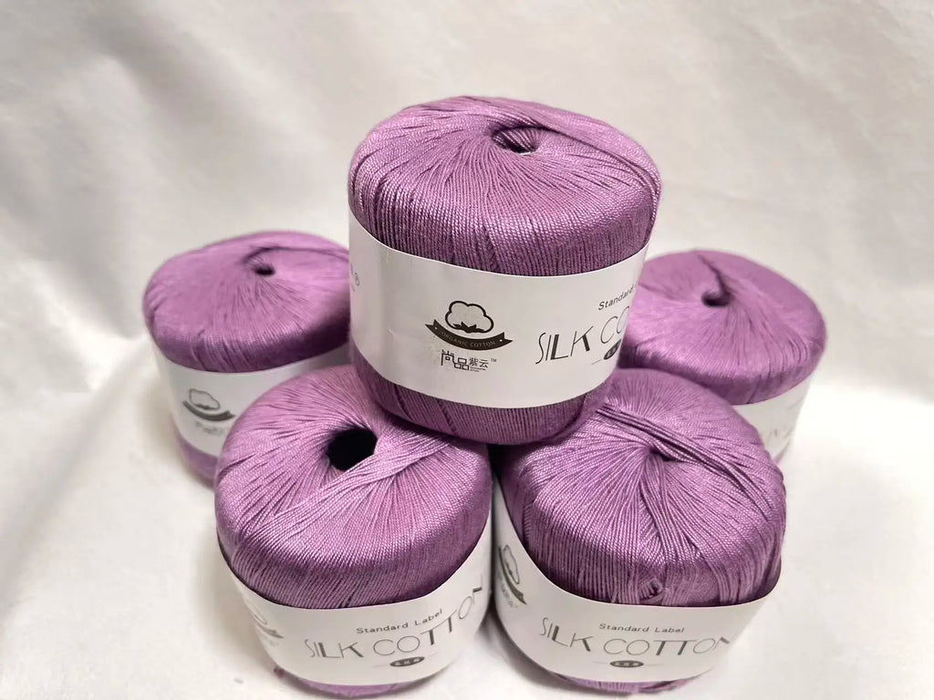 New 2Pcs Christmas Silk Lace Cotton Milk Crochet Yarn Baby Hand-Knitted Warm Soft Knitting Thread for Hand Knitting