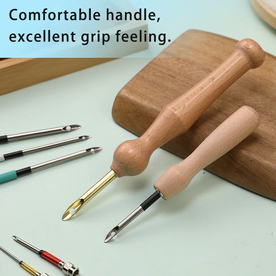 Cross Stich Punch Needles Embroidery Kits Yarn Embroidery Pen Crochet Knitting DIY Craft Stitching Sewing Tools Accessories