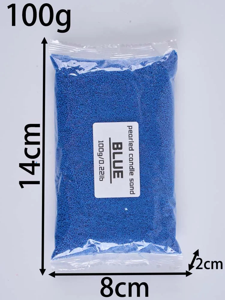 100G Colorful Sand Wax Ice Flower Wax DIY Scented Candle Making Supplies Colors Snowflake Wax Pearl Wax Sand Painting Materials