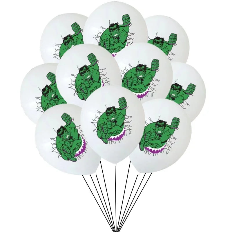 10/30Pcs Super Hero Hulk Theme 12inch Latex Balloon Decoration Boys Birthday Party Hulk Latex Balloon Supplies Kids Toys Globos