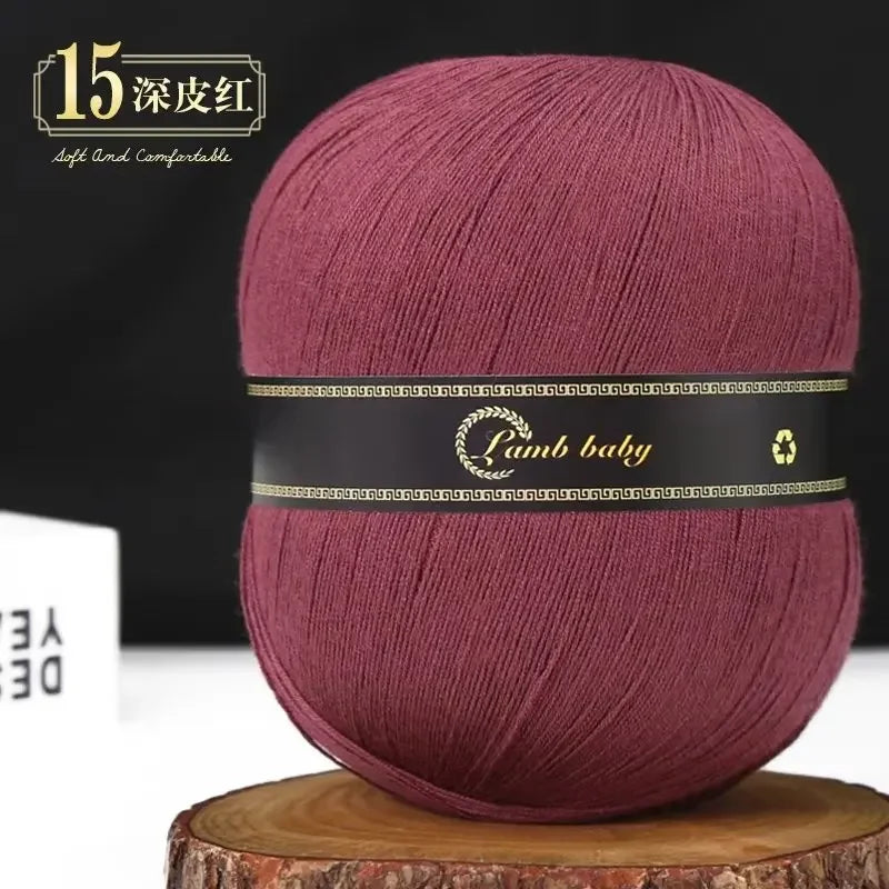 150G Colorful Fine Cotton Yarn for Hand Knitting Silk Cotton Yarn for DIY Light weight Sweater Knitting yarn wholesale