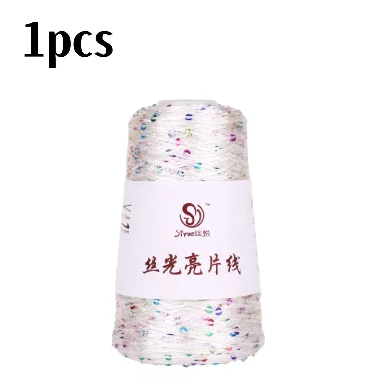 150 Colour 700M 100g special Sequin yarn DIY garment accessories Rag doll Knitting yarn