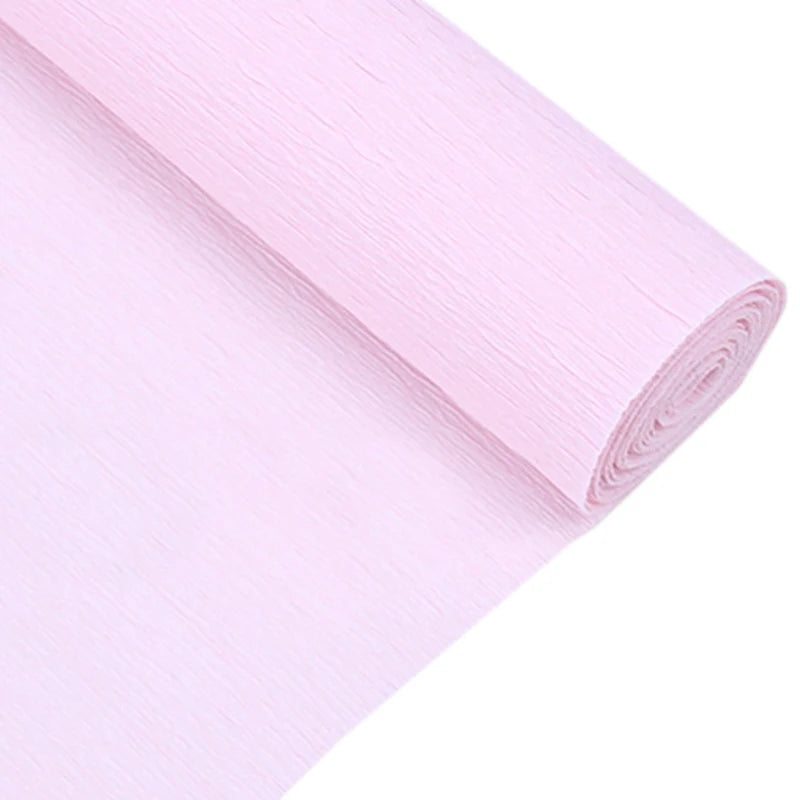 5x250cm Roll Crinkled Crepe Paper decorative Flower for easter children's day party kid child DIY handmade creative papers