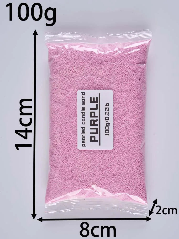 100G Colorful Sand Wax Ice Flower Wax DIY Scented Candle Making Supplies Colors Snowflake Wax Pearl Wax Sand Painting Materials