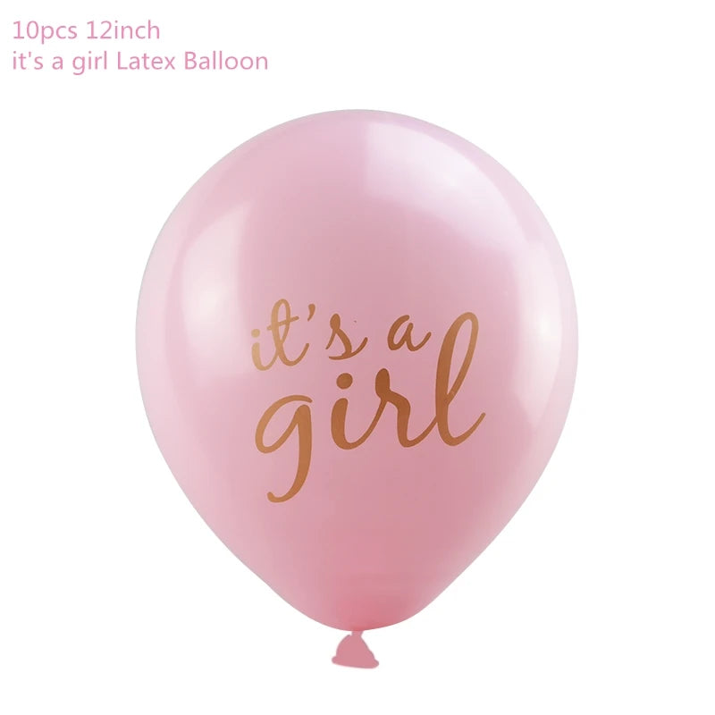 Baby Shower Boy Girl Decorations Set It's a Boy It's a Girl oh baby Balloons Gender Reveal Kids Birthday Party Baby Shower Gifts