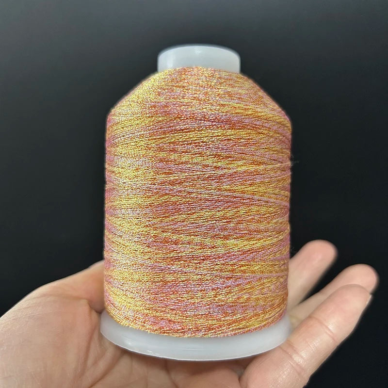 Sanbest Super Chameleon RainbowTatting Thread Weaving Thread Handmade DIY 3 6 9 Strands Bracelet String Stitch Tatting Yarns