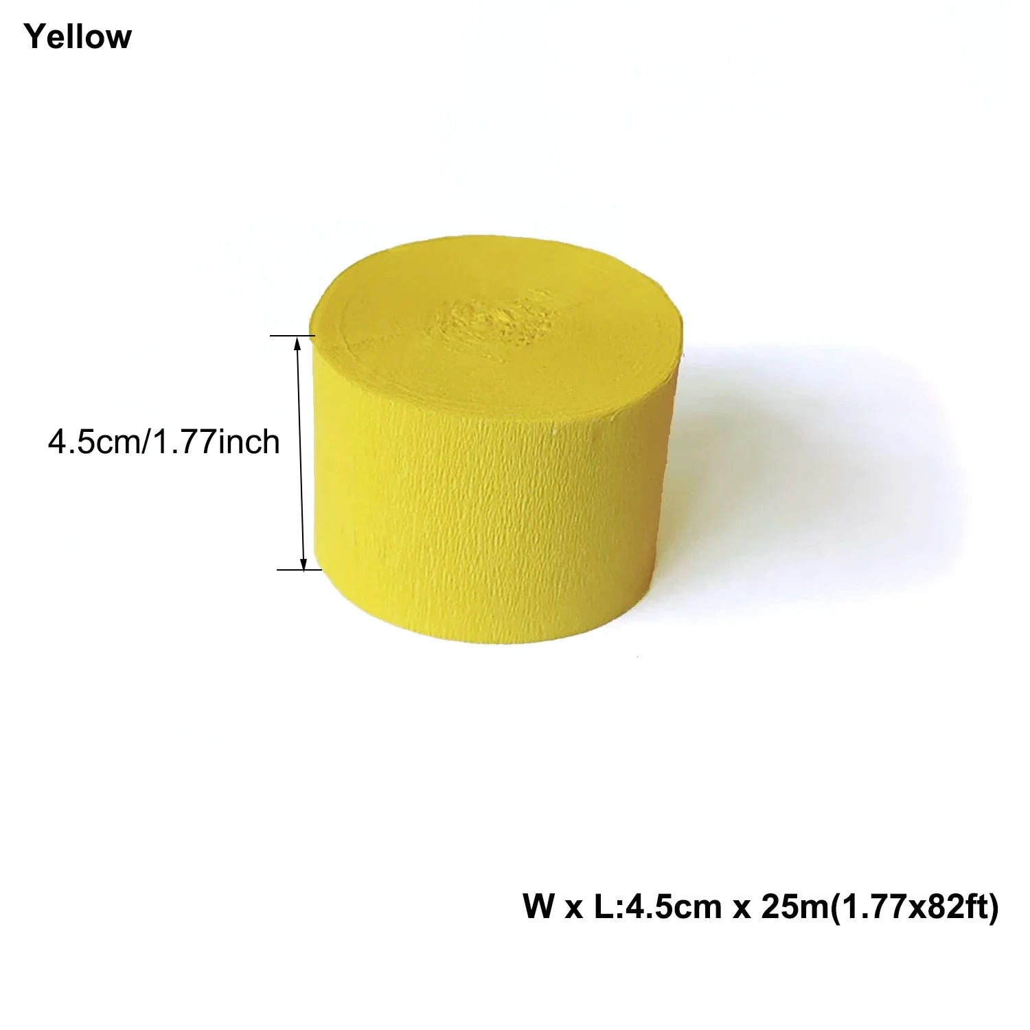 1pcs 4.5cmx25m Colored Crepe Paper Roll Origami Crinkled Crepe Paper Craft DIY Flowers Decoration Gift Wrapping Paper Craft