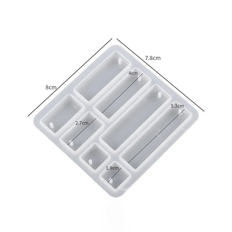 Geometric Earring Pendant Silicone Mold For Epoxy Resin DIY Earring Keychain Necklace Charms Resin Silicone Mold Jewelry Making