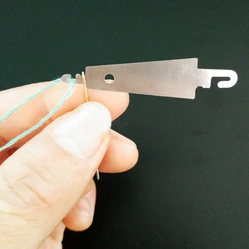 Stainless Steel Needle Threaders Inserter Embroidery Needle Threader Threading Device DIY Needlework Cross Embroidery Accesories