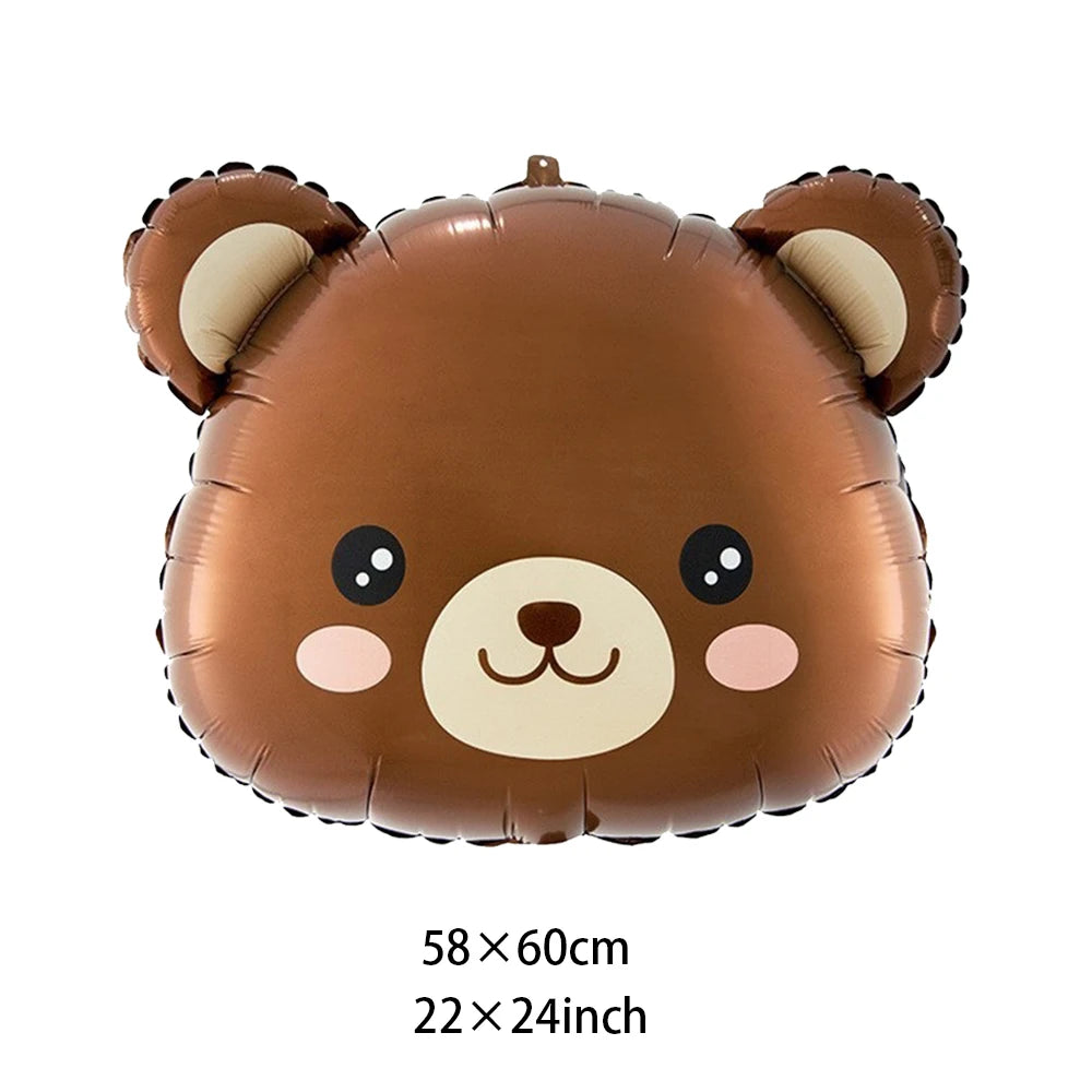 Brown Teddy Bear disposable tableware Teddy Bear party napkins plates cups kids Teddy Bear Birthday Party decoration Baby Shower