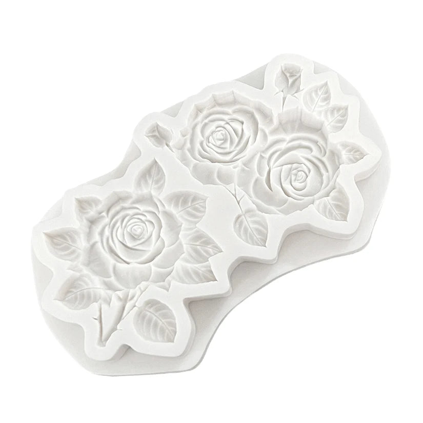 Flower Rose Silicone Sugarcraft Mold Resin Tools Chocolate Cupcake Baking Fondant Cake Decorating Tools