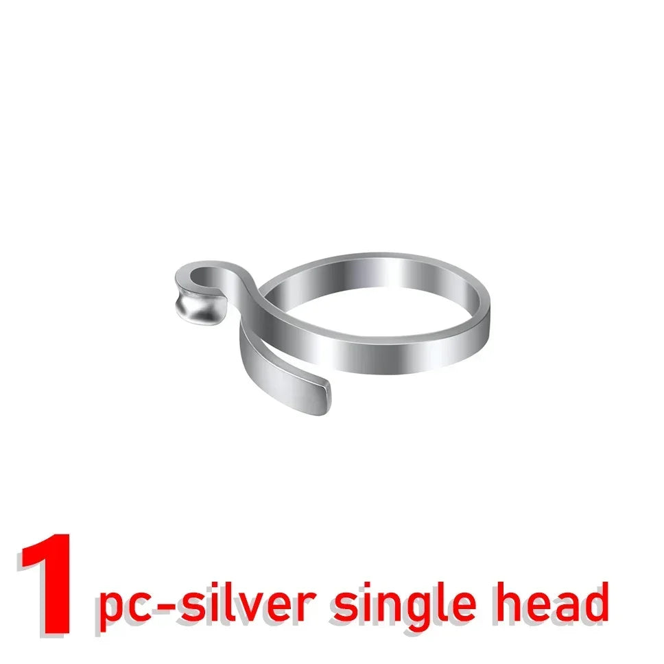 4/1pcs Adjustable Knitting Crochet Loop Rings DIY Yarn Guide Finger Faster Holder Open Fingering Crocheters Tool Sewing Supplies