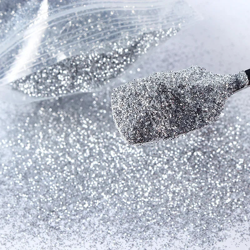 10g/Bag Holographic Fine Glitter Powder For Epoxy Filling Laser Glitter Gold Silver Fine Powder DIY Resin Mold Filling Crafts