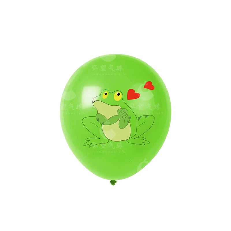 12pcs Cute Little Frog Latex Balloon Birthday Party Decoration 12inch Frog Latex Balloon Set