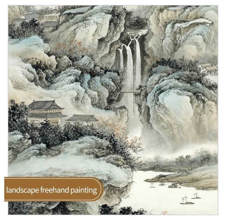 6/9/12/16Pcs Chinese Calligraphy Brushes Set with Roll-up Bamboo Brush Holder Sumi Painting Writing Kanji Art Watercolor Brush