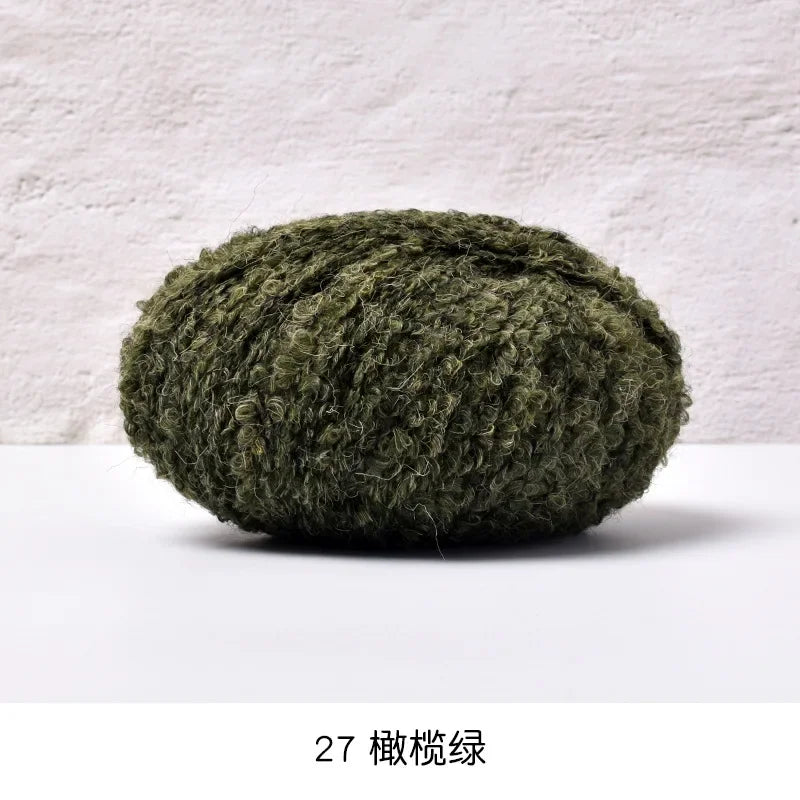 50g/roll Velvet Yarn Soft Cotton Knitting Crochet Dyed Yarn DIY Hand-woven Wool Crochet Sweater Hat Dolls 200M
