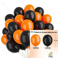12-inch High-quality Latex Balloon Set, Black, Orange And Purple, Birthday Party Decoration, Halloween And Christmas Decorations