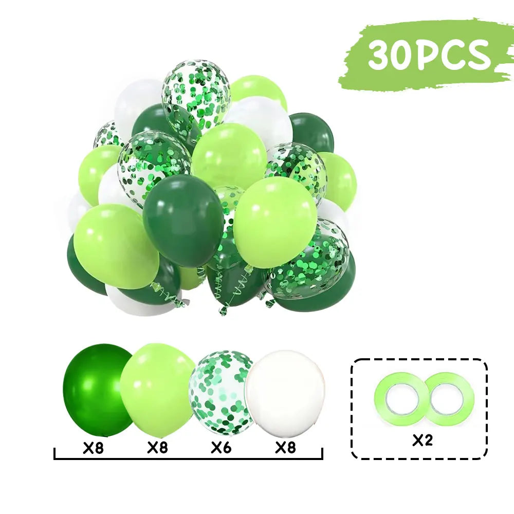 30PCS Birthday Latex Balloon Set for Graduation Birthday Wedding Party Arch wreath Baby Shower Child's Day Decoration Supplies