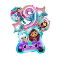 Gabby Dollhouses Birthday Balloons Girls New Anime Digit 1-10 Party Decoration Baby Shower Gender Reveal Ballons Kids Toys Gift