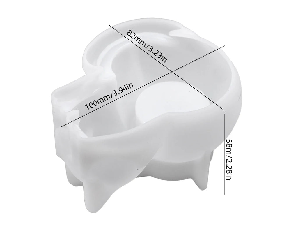 Sleeping Cat Memorial Silicone Mold for Resin Cat Candle Holder, Angel Animal Keepsake, Sympathy Gift, DIY Remembrance Craft