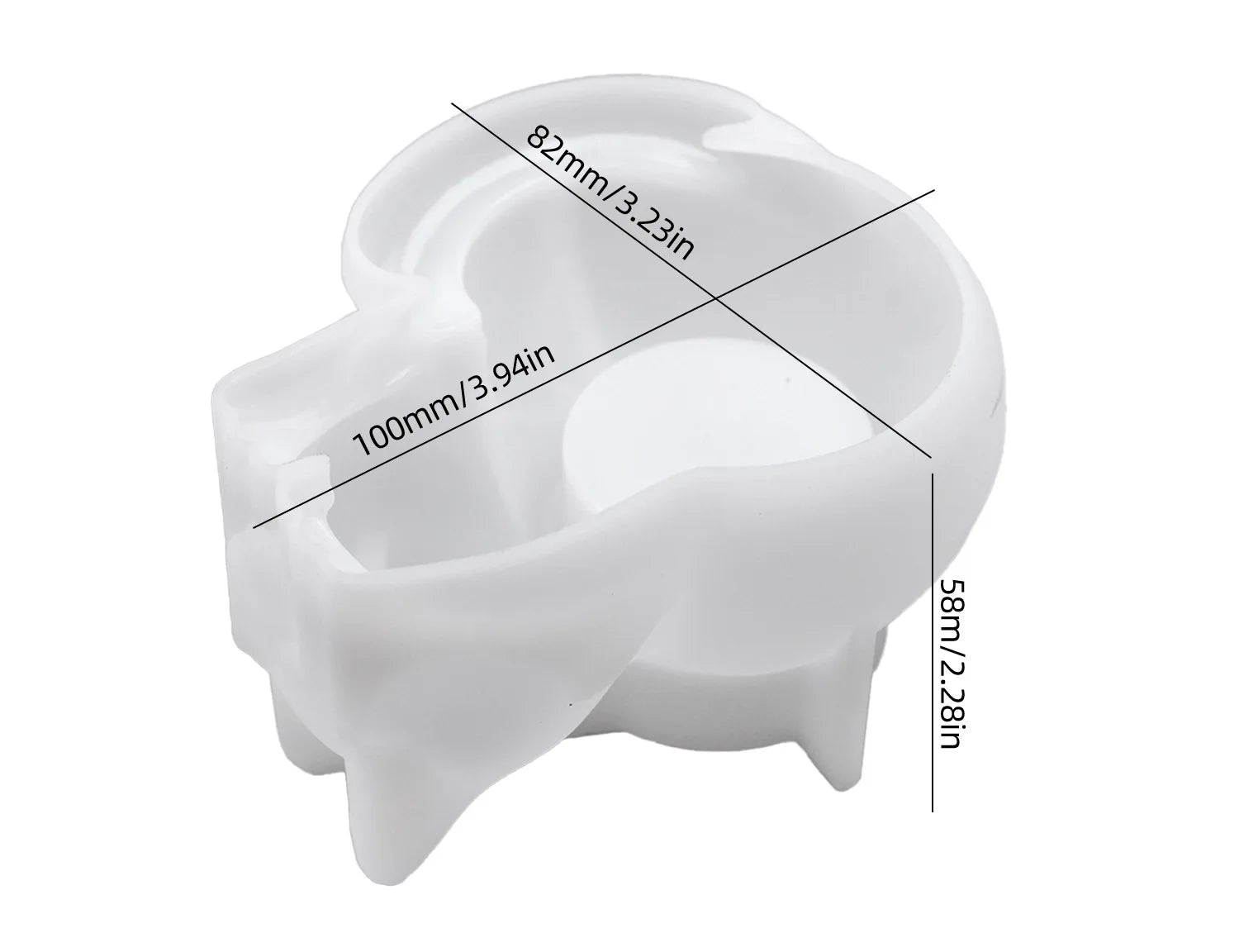 Sleeping Cat Memorial Silicone Mold for Resin Cat Candle Holder, Angel Animal Keepsake, Sympathy Gift, DIY Remembrance Craft