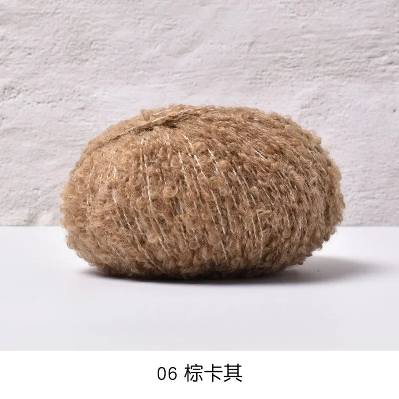 50g/roll Velvet Yarn Soft Cotton Knitting Crochet Dyed Yarn DIY Hand-woven Wool Crochet Sweater Hat Dolls 200M