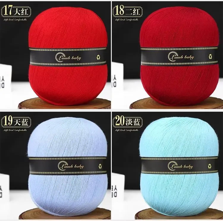 2Pcs Silk Cotton Yarn hand knitting Thin Lace yarn for Crocheting knit Sweater Shawls Scarves hat line Crochet amigurmi thread