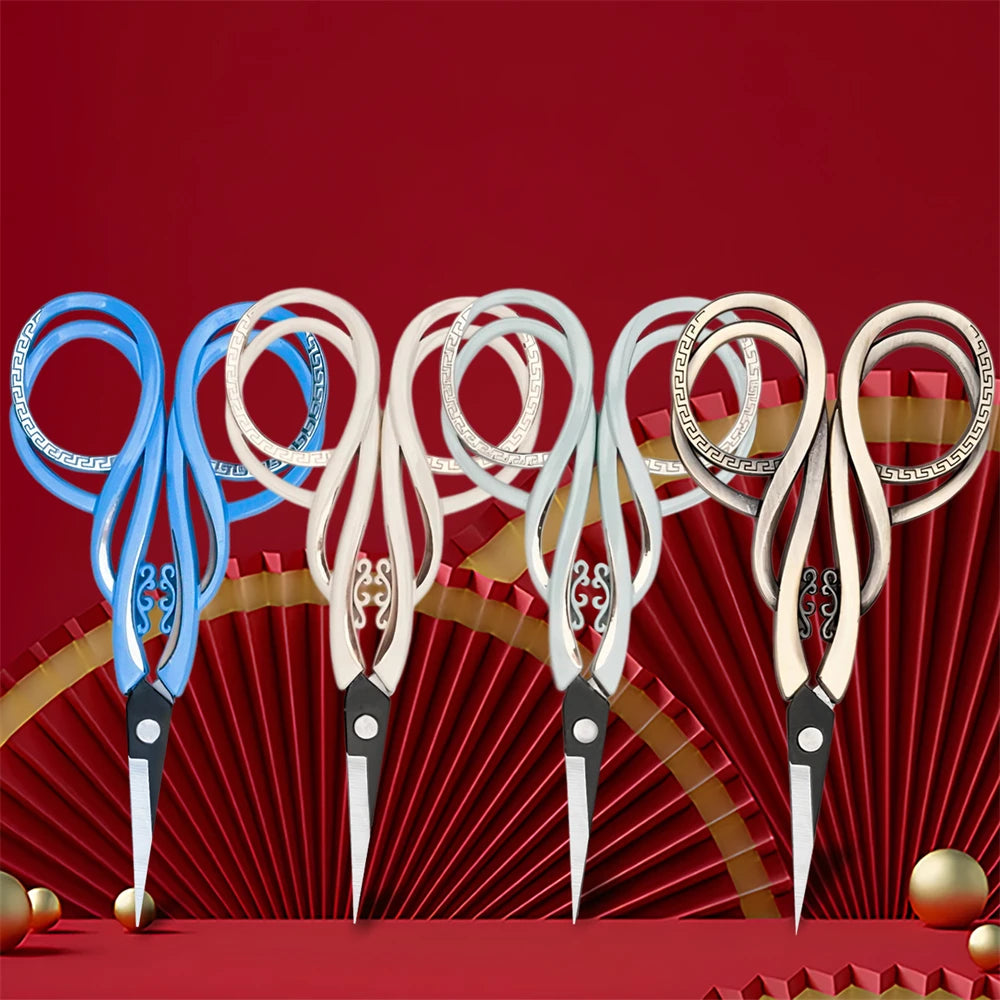 1/3PCS, Retro Sewing Scissors Embroidery Cross-stitch Scissor Fabric Needlework DIY Arts Crafting Tool Thread Sewing Tools