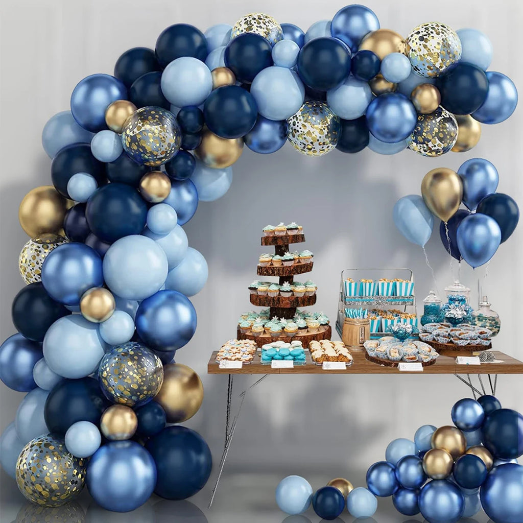 31/36/37/51/101Pcs Metallic Balloons Pearl Latex Balloon Gold Confetti Balloons for Birthday Weddings Baby Shower Party Decor