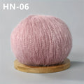 250g Crochet Mohair Yarn For Knitting Sweater Shawl Skin-Friendly Baby Wool Lace Thread ilos para tejer dedelgado Yarns 5pcs