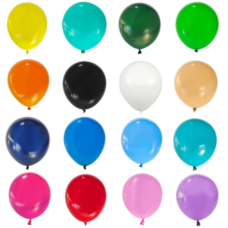 100 Colorful Balloons Colored Party Decoration Balloons Suitable for Birthday Parties Christmas Wedding Decoration Supplies