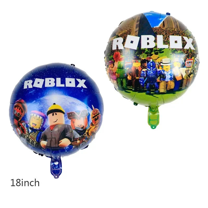 Roblox Game Themed Aluminum Balloons for Kids Birthday Party Decorations Ideal Gifts for Game Lovers Balloon Theme Periphery
