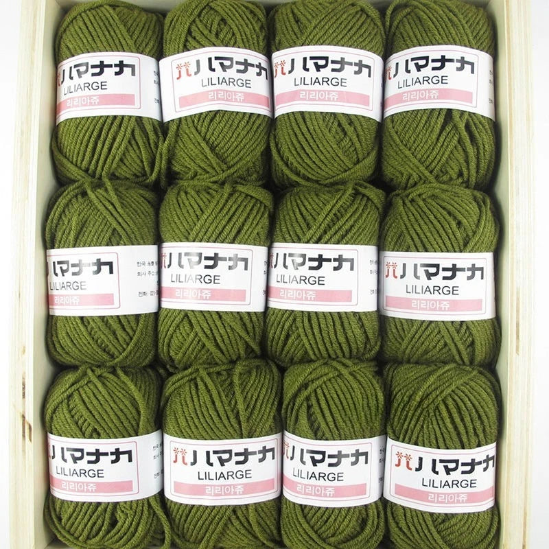 12PCS 300g Milk Yarn Handmade Coarse DIY Weaving Yarn Ball For Sweater Hat Scarve And Other Clothing Soft Crochet Knitting Yarn
