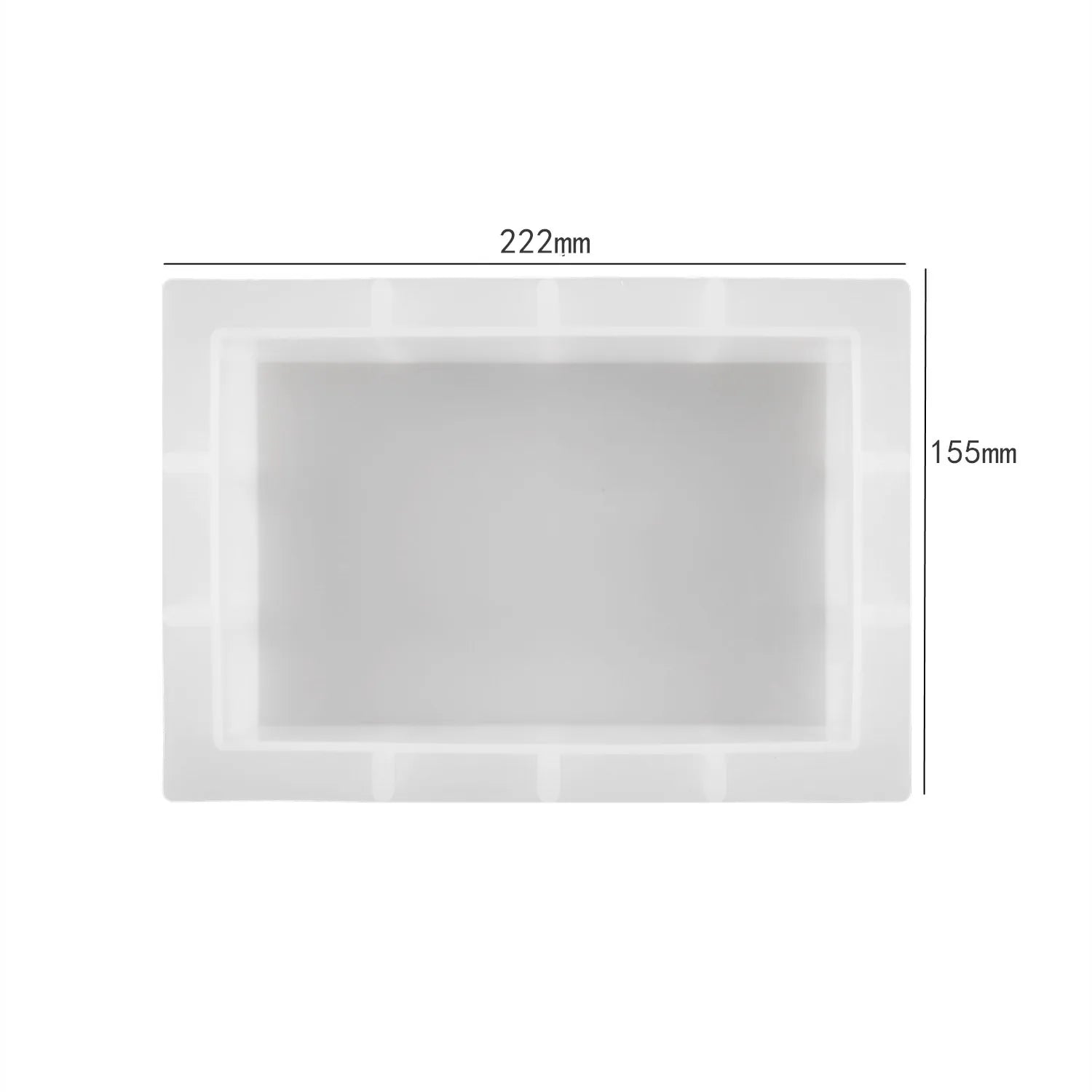 DIY Crystal Silicone Resin Mold Geometry Large Cube Heart Shaped Round Rectangular Mirror Silicone Mold For Resin Casting Making