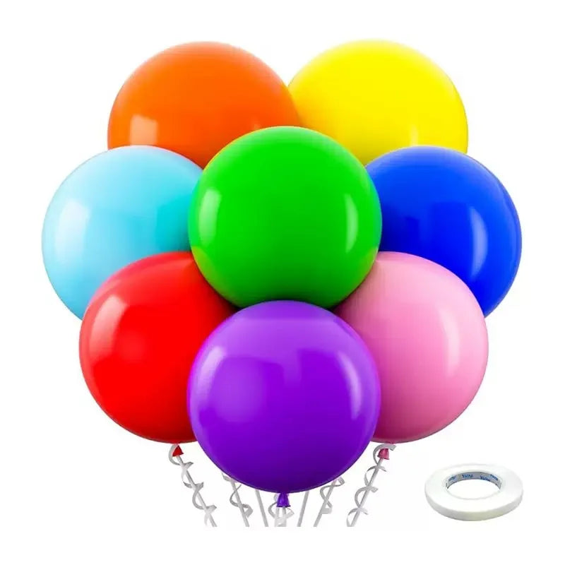 36 inch flat latex balloon, large balloon that can take off, oversized circular birthday party decoration balloon